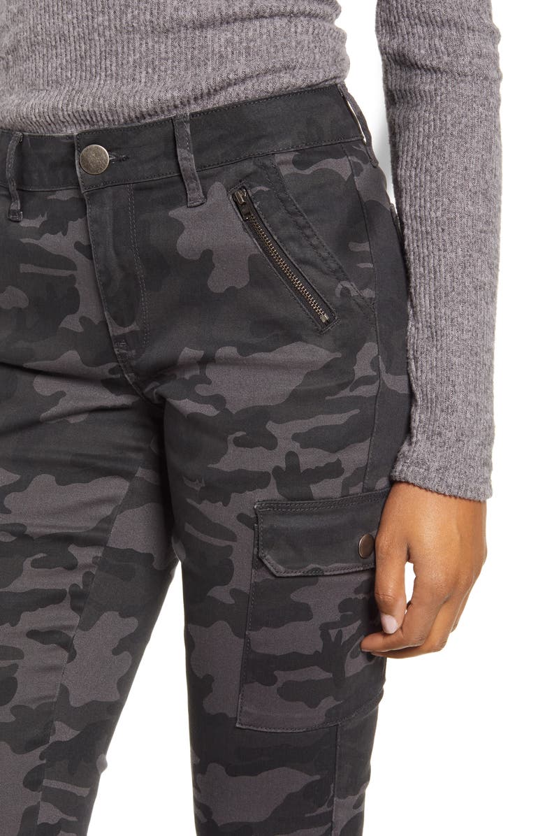 Prosperity Denim Camo Zip Pocket Denim Joggers, Alternate, color, 