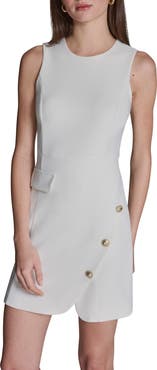 BCBG Stretch Twill Sheath Minidress