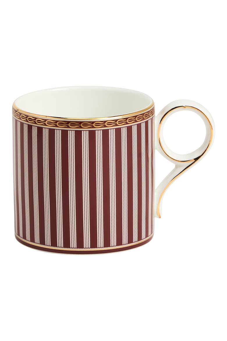 Red Splendor 22K Gold Accent Bone China Mug, Main, color, MULTI