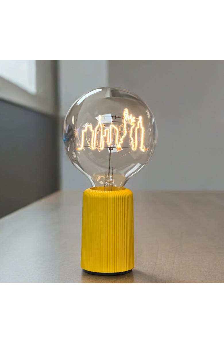 MITB New York Skyline Portable Table Lamp, Alternate, color, Black