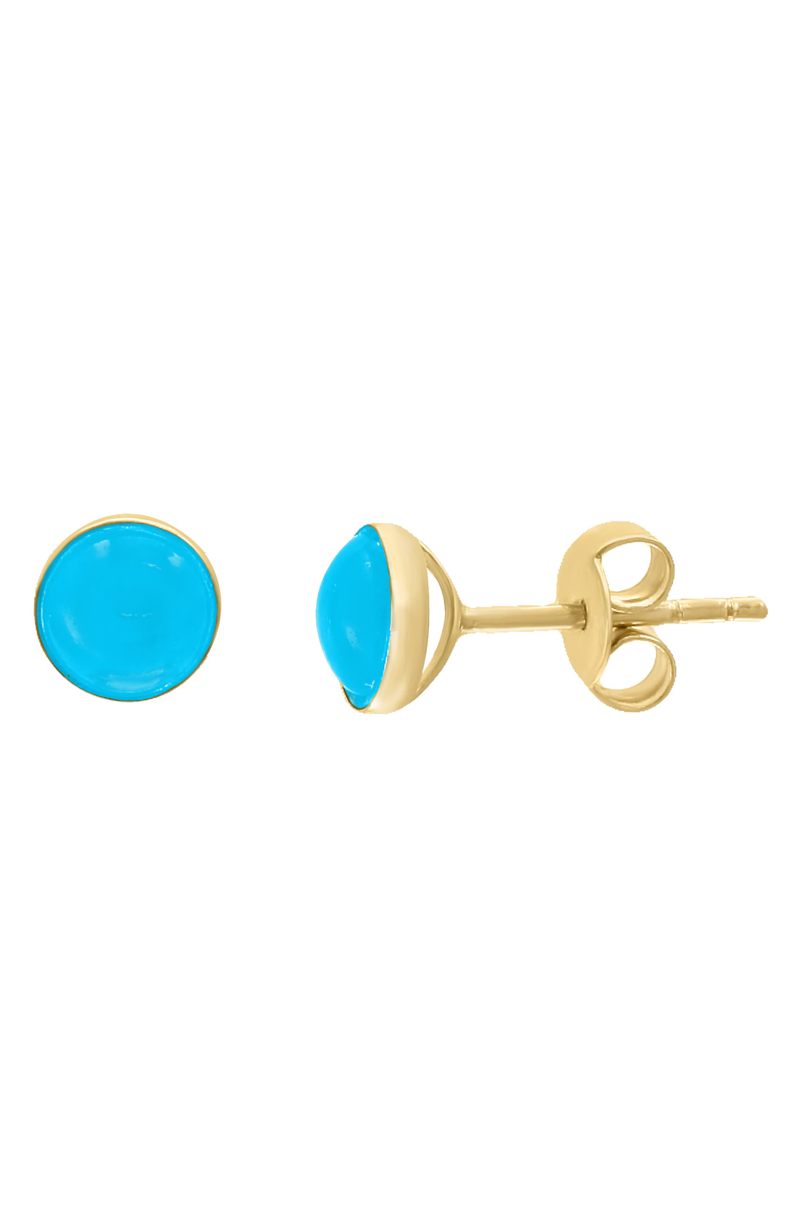 EFFY 14K Yellow Gold Turquoise Earrings