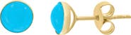 EFFY 14K Yellow Gold Turquoise Earrings