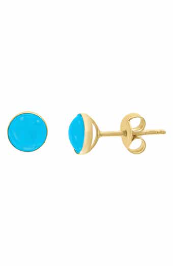 EFFY 14K Yellow Gold Turquoise Earrings
