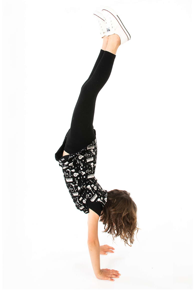 Organic Cotton Reinforced Knee Leggings 2-pk, Alternate, color, Black