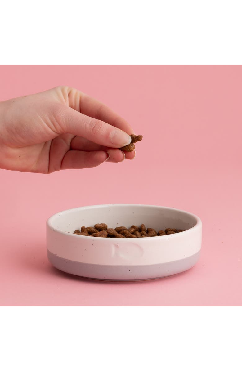 MASON CASH Speckle Dip Cat Bowl, Food & Water Dish, Alternate, color, Multicolored