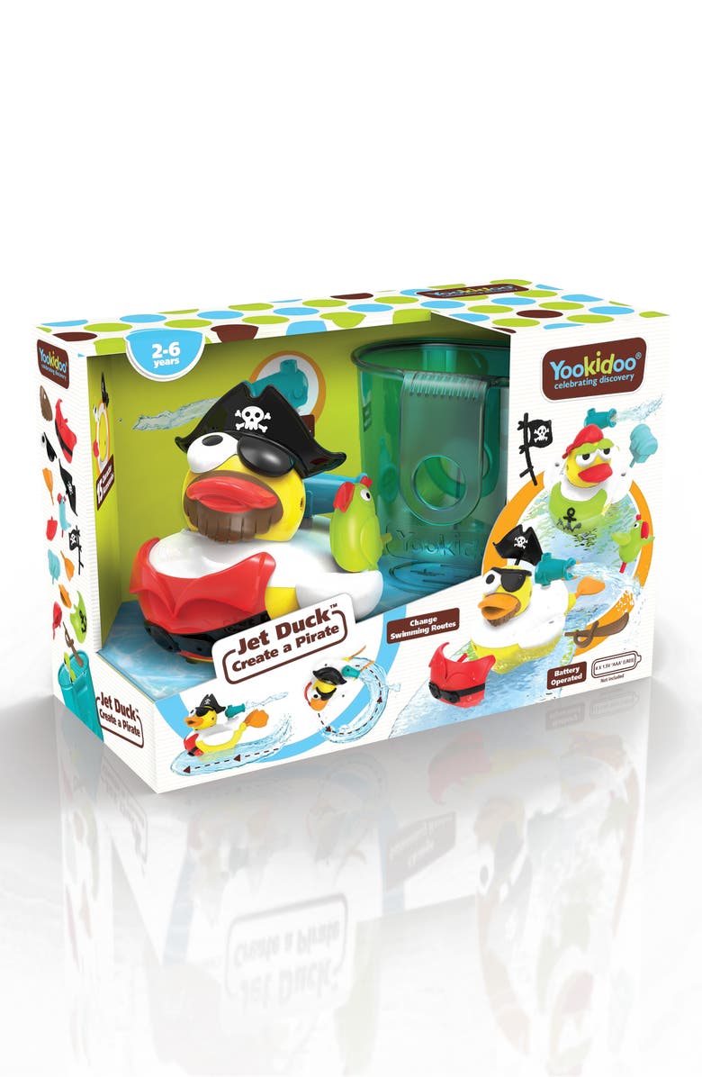Yookidoo Jet Duck<sup>™</sup> Create a Pirate Bath Toy Kit, Main, color, 