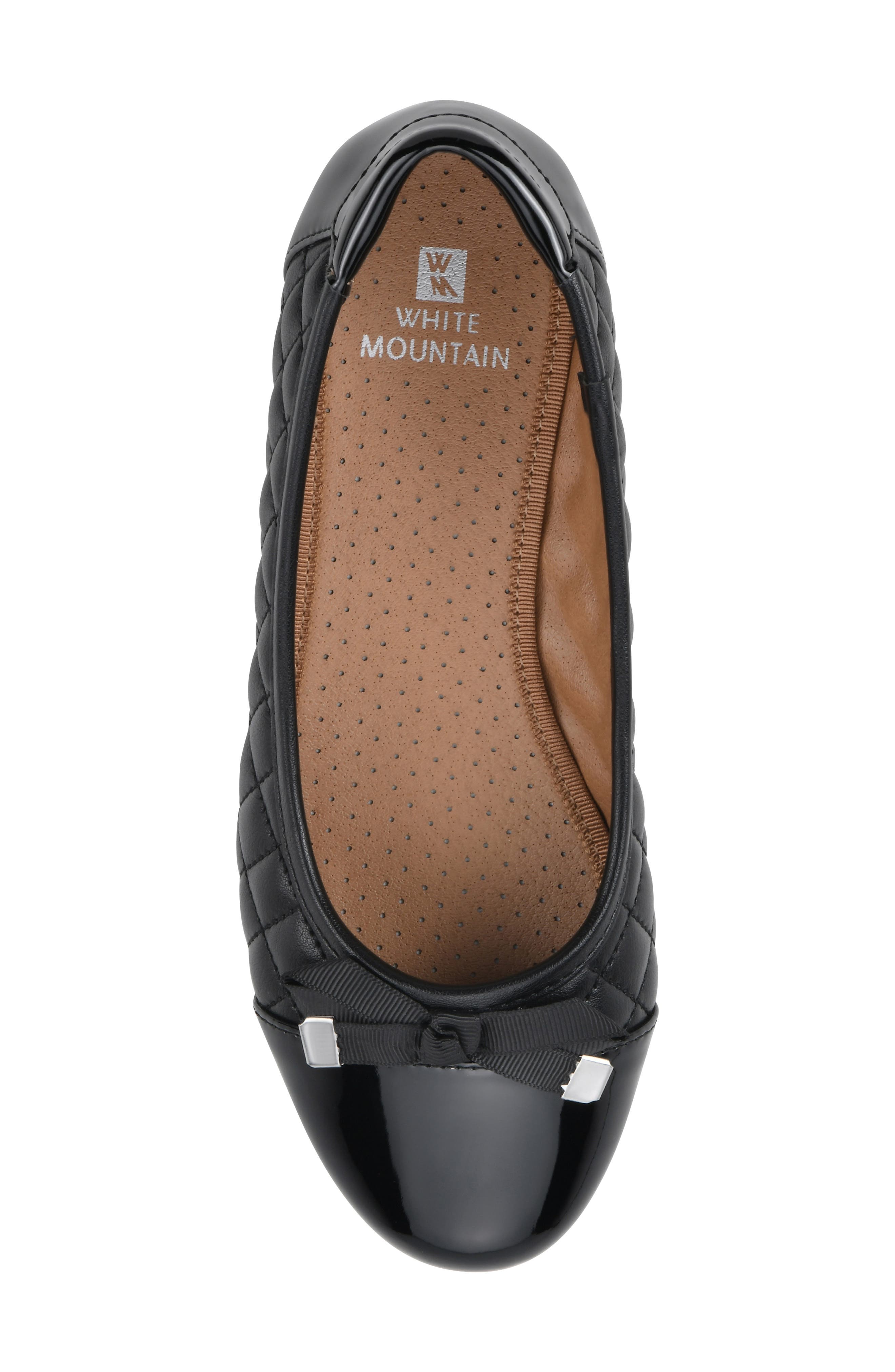 White Mountain Footwear Seaglass Quilted Ballet Flat, Alternate, color, 