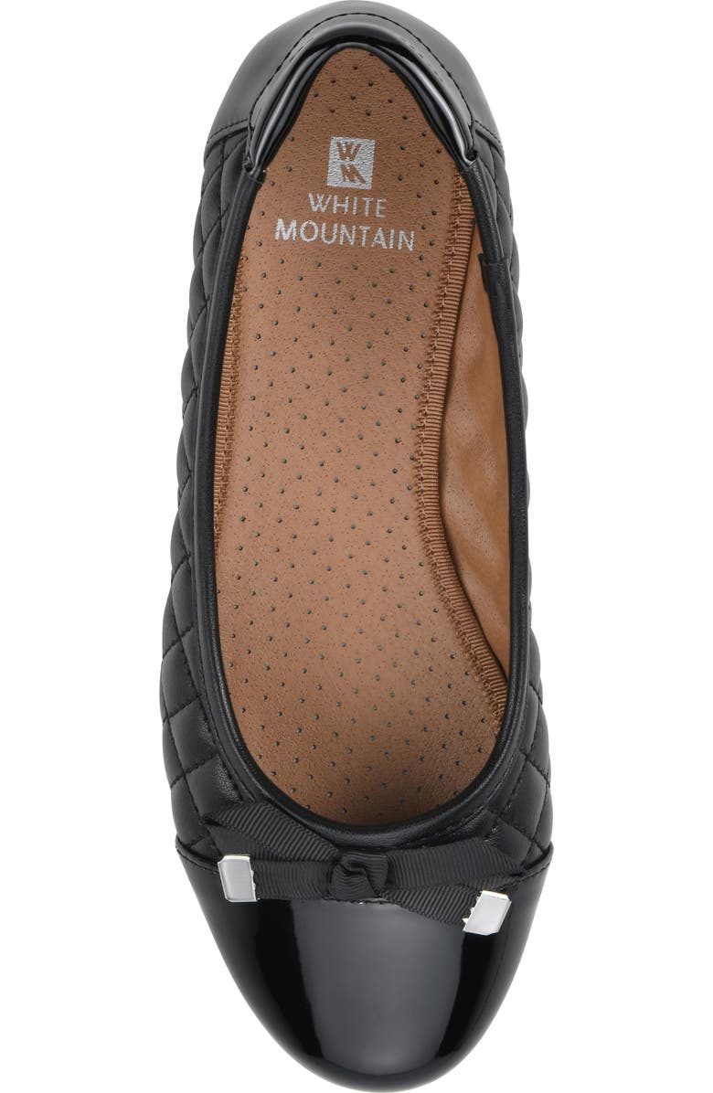 White Mountain Footwear Seaglass Quilted Ballet Flat, Alternate, color,