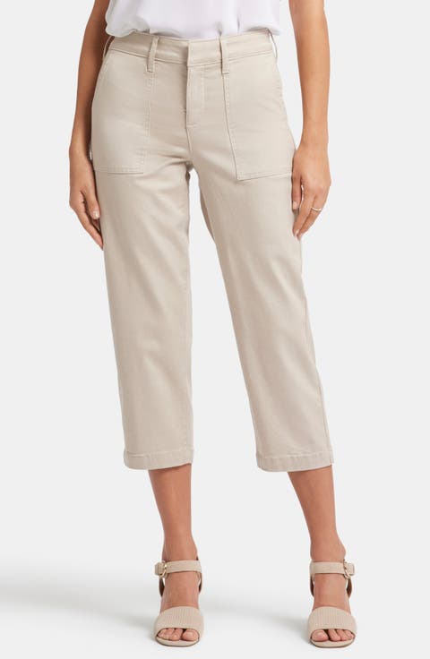 Utility High Waist Crop Pants