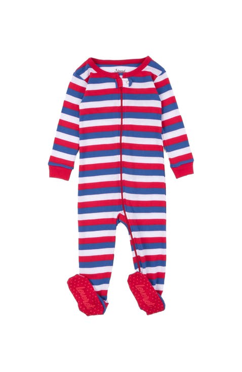 Kids Cotton Footed Pajamas, Solids, Stripes & Tie Dye (Toddler, Little Kid & Big Kid)