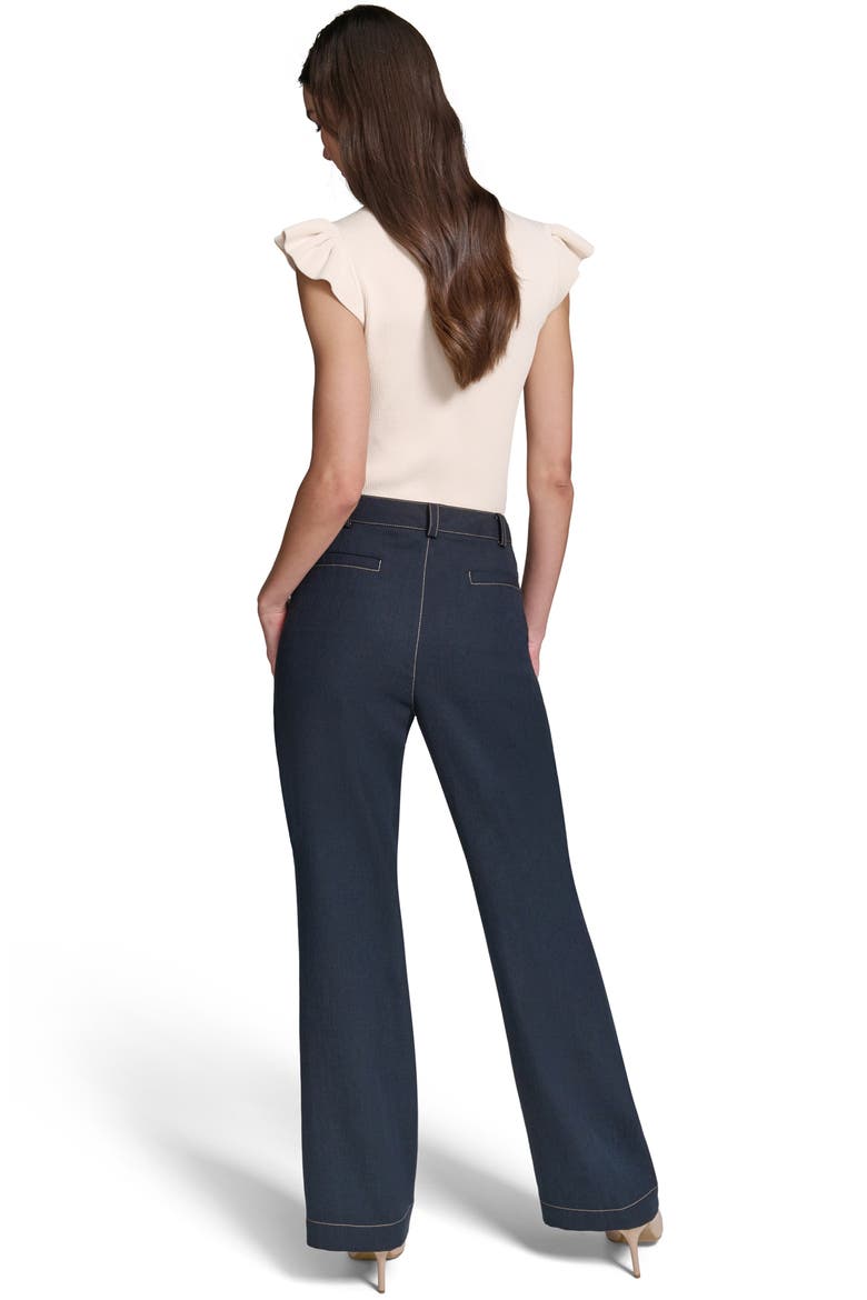 Seam Detail High Waist Suiting Pants, Alternate, color, MIDNIGHT NAVY