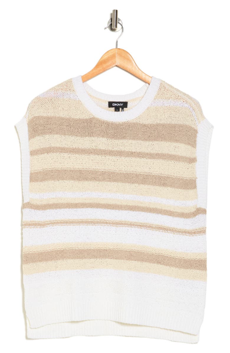DKNY Stripe Sweater Tank, Alternate, color,