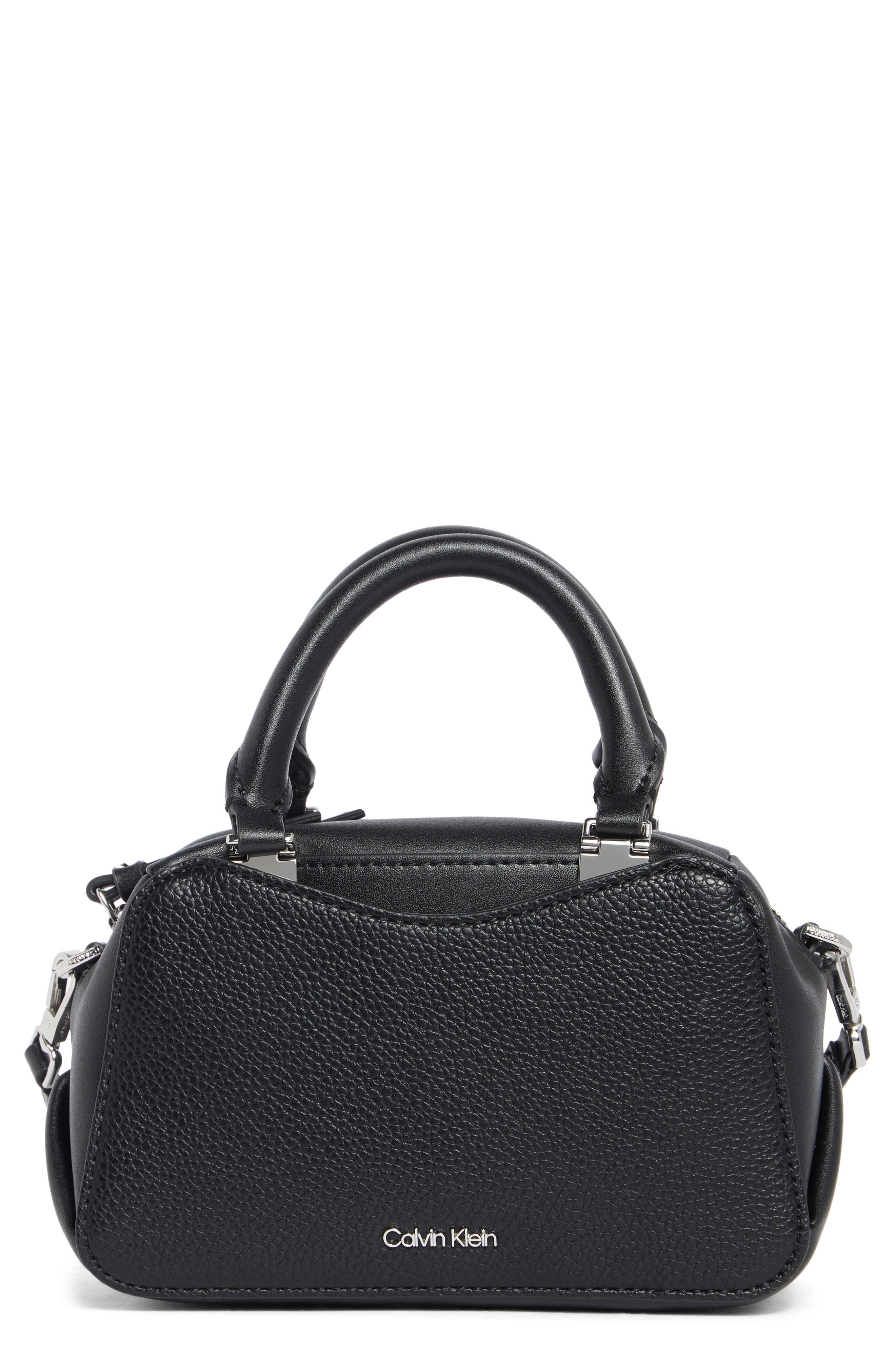 Calvin Klein Akari Crossbody Bag, Main, color, Black/ Silver