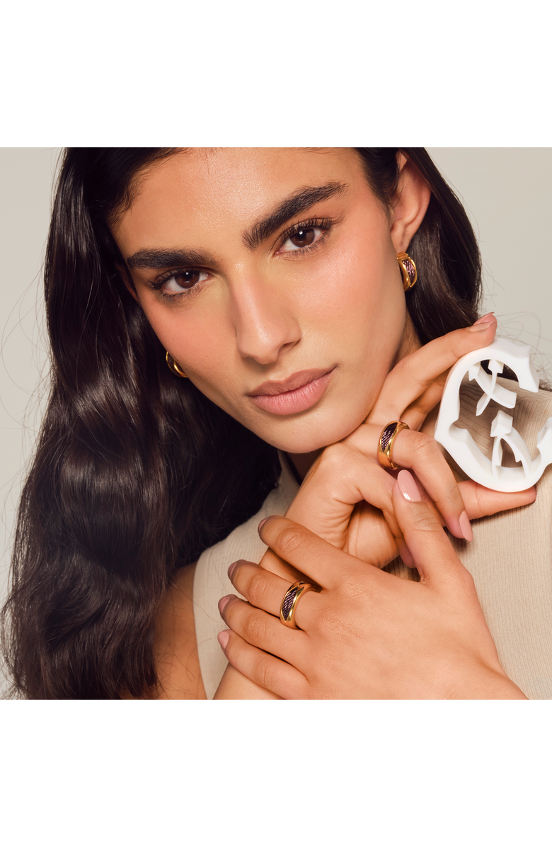 CHARRIOL Celtic Dream Ring, Alternate, color, Yellow Gold Pvd With Purple