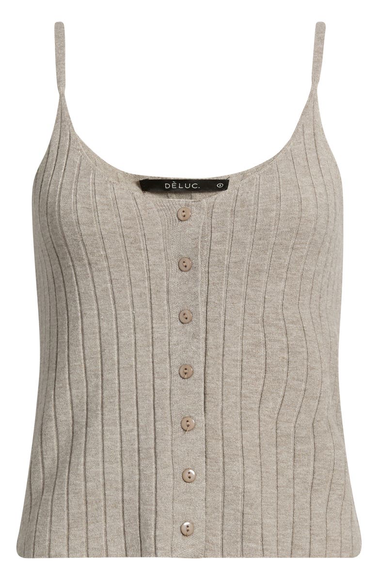 DELUC Vieste Rib Knit Camisole, Main, color, 
