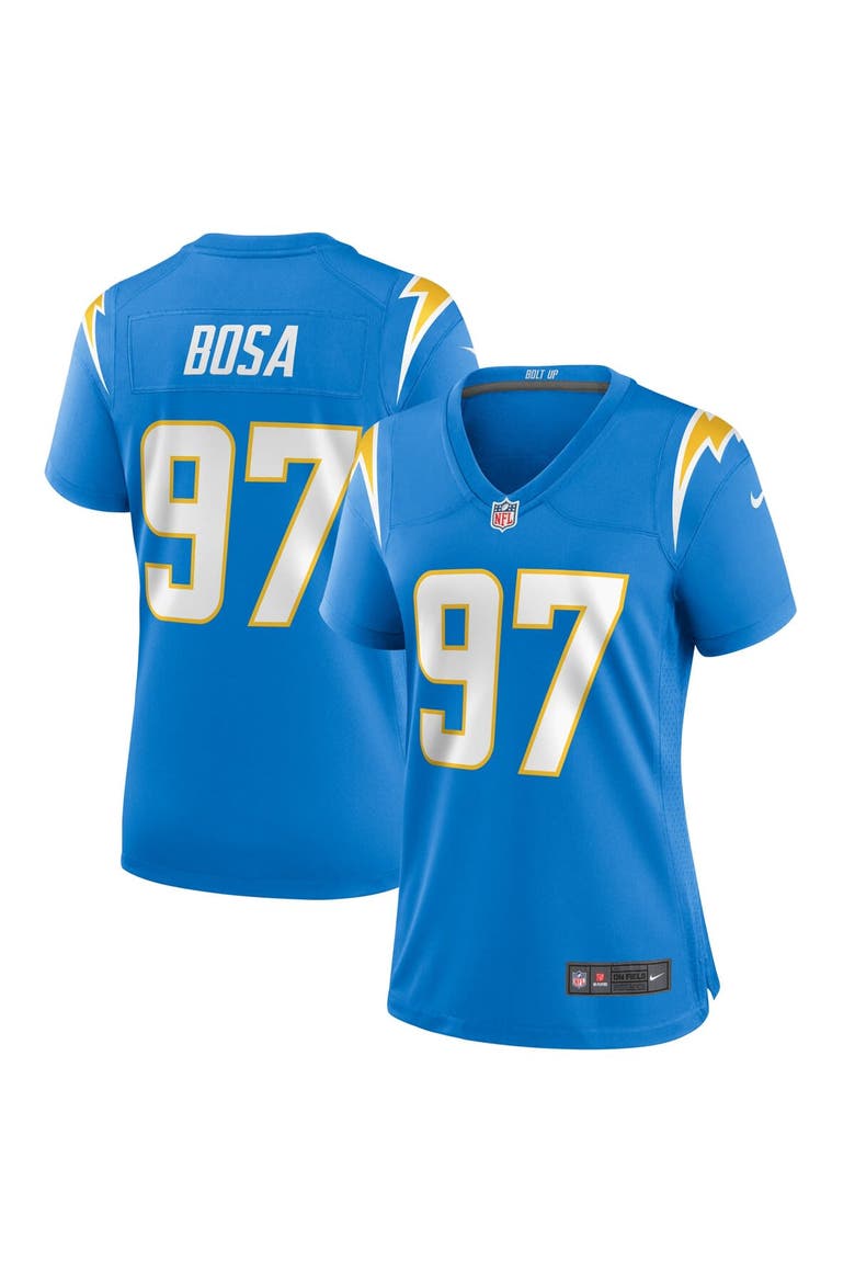 Women's Nike Joey Bosa Powder Blue Los Angeles Chargers Game Jersey, Main, color, Powder Blue