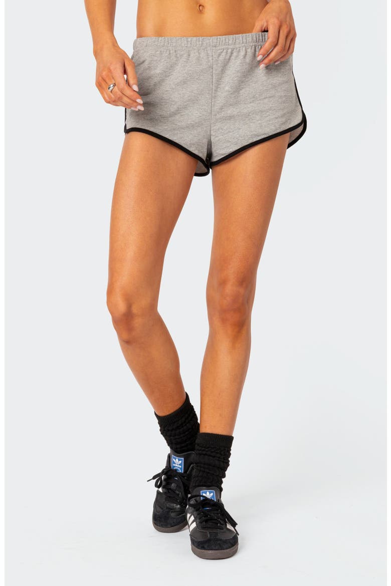 Kenedy Stretch Cotton Sweat Shorts, Main, color, GRAY-MELANGE