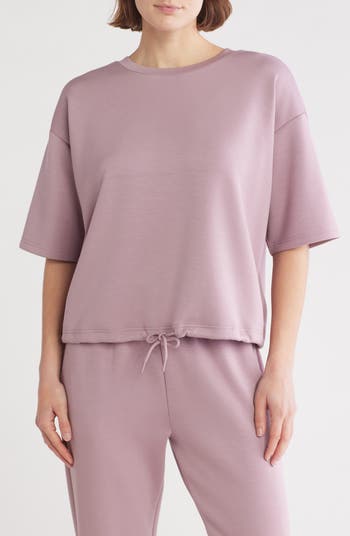 Z by Zella Whisper Drawstring Hem Knit Top | Nordstromrack