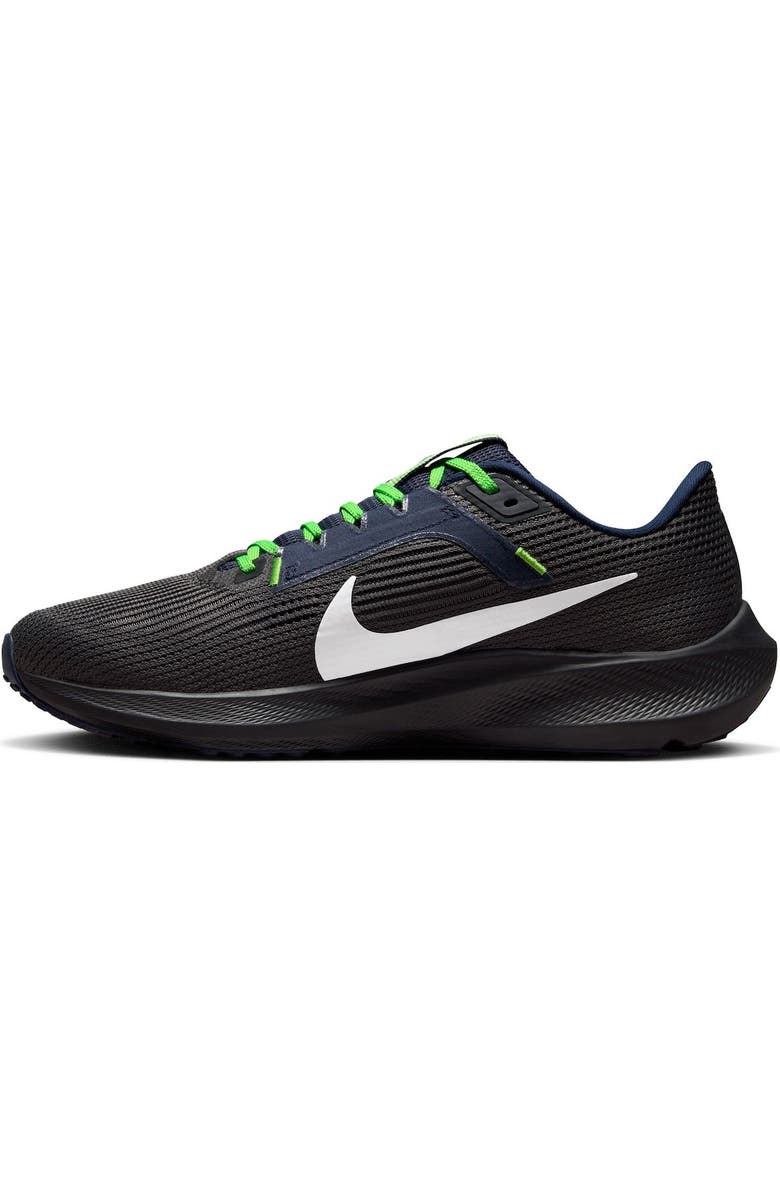 Nike Unisex Nike Anthracite Seattle Seahawks Zoom Pegasus 40 Running Shoe, Alternate, color,