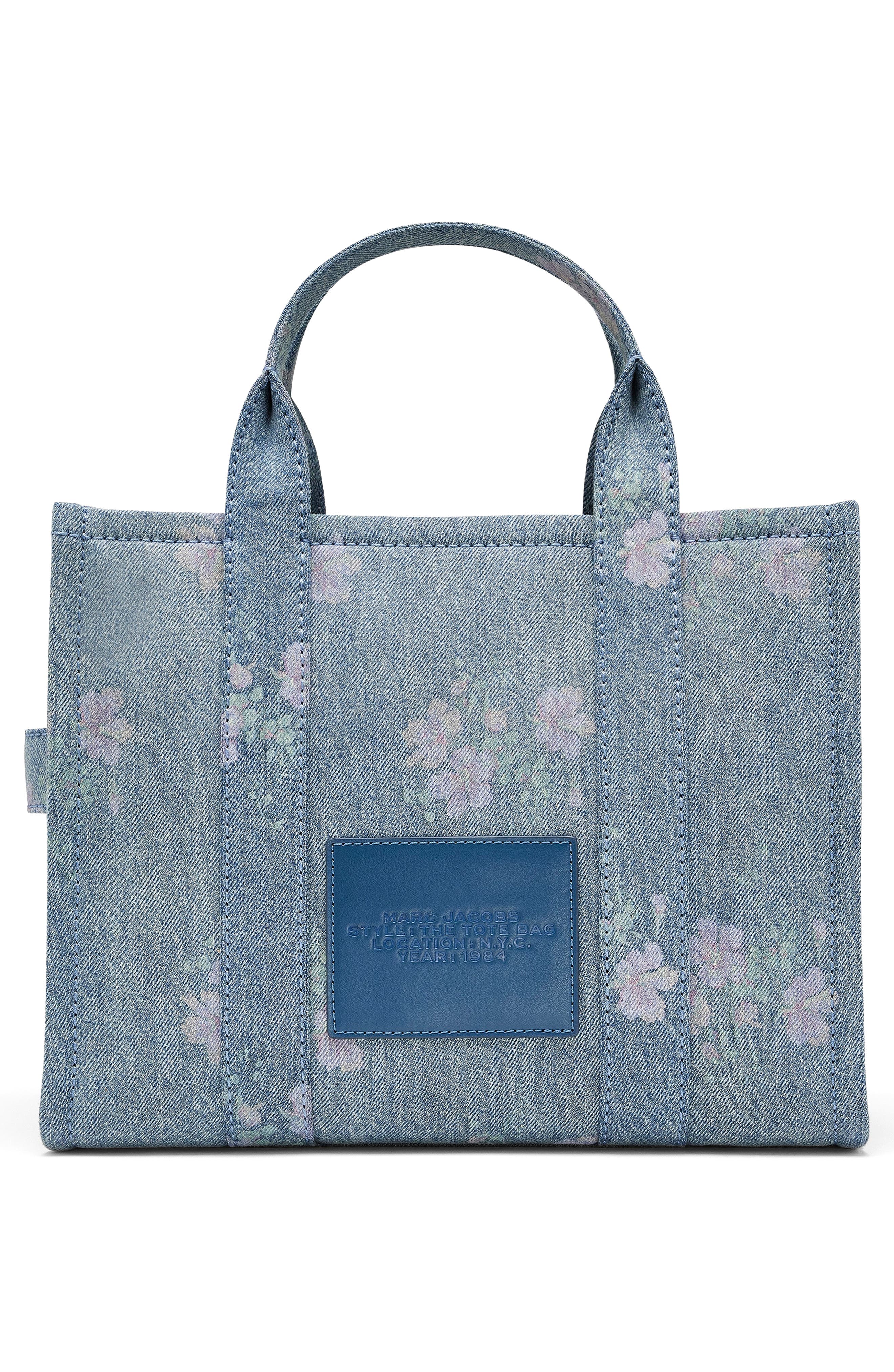 The Medium Antique Floral Tote, Alternate, color, INDIGO MULTI