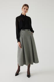 Exquise Adesina A Line Midi Skirt