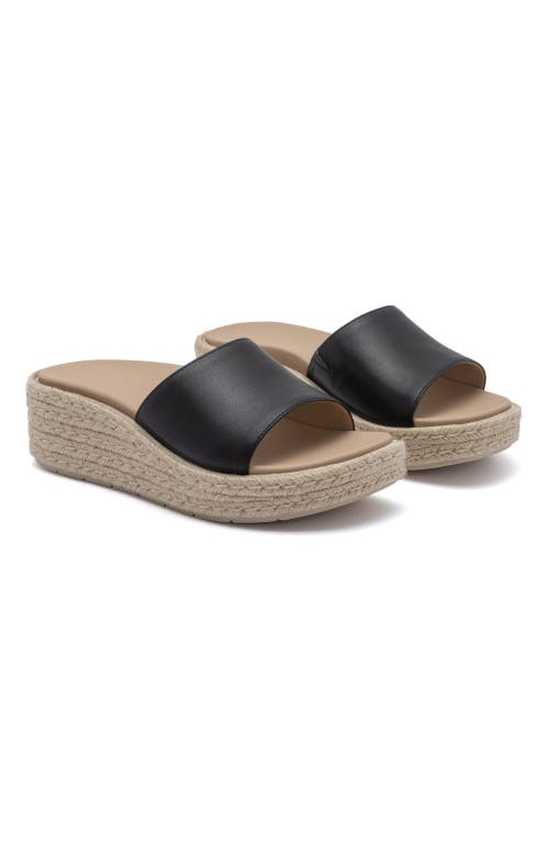 Abeo Solstice Slide In Black Leather - Metatarsal