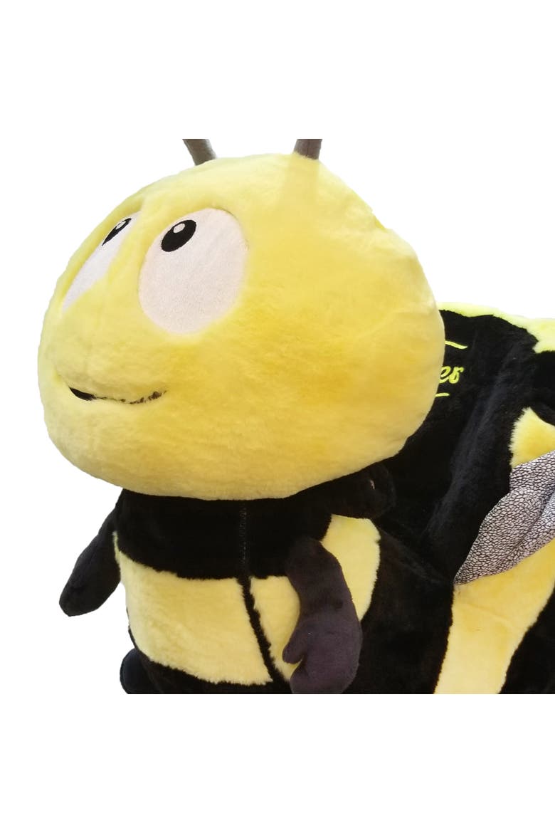 Little Rockers Bee Wooden Plush Ride, Alternate, color, Multicolored
