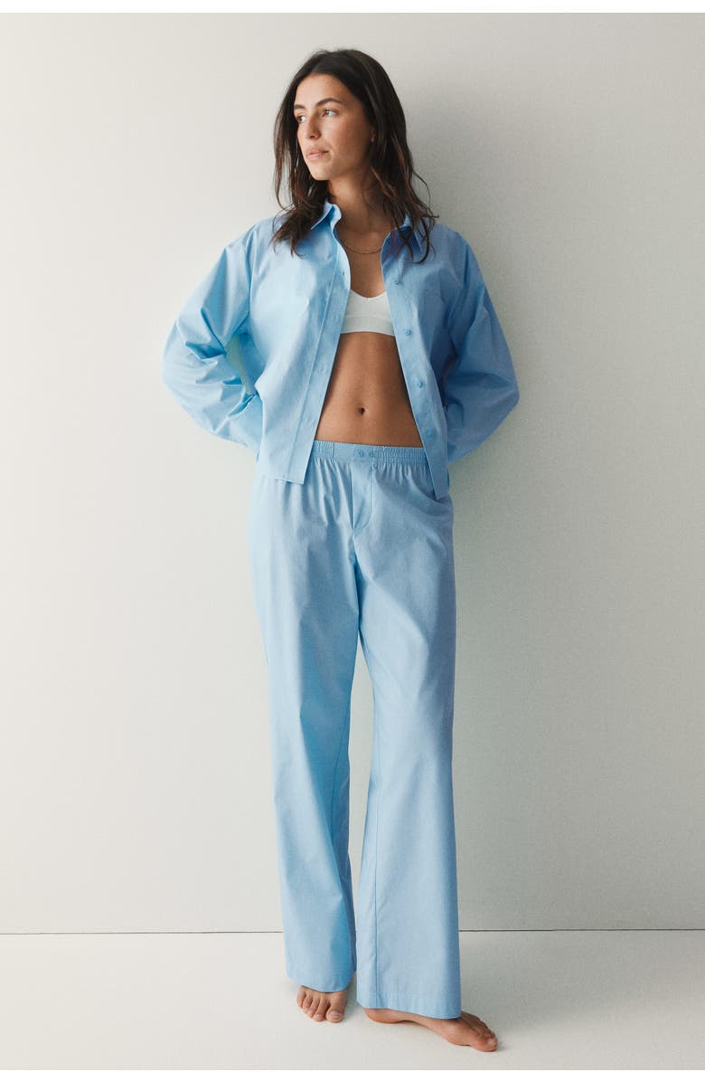 H&M Cotton Pyjamas, Alternate, color, Blue
