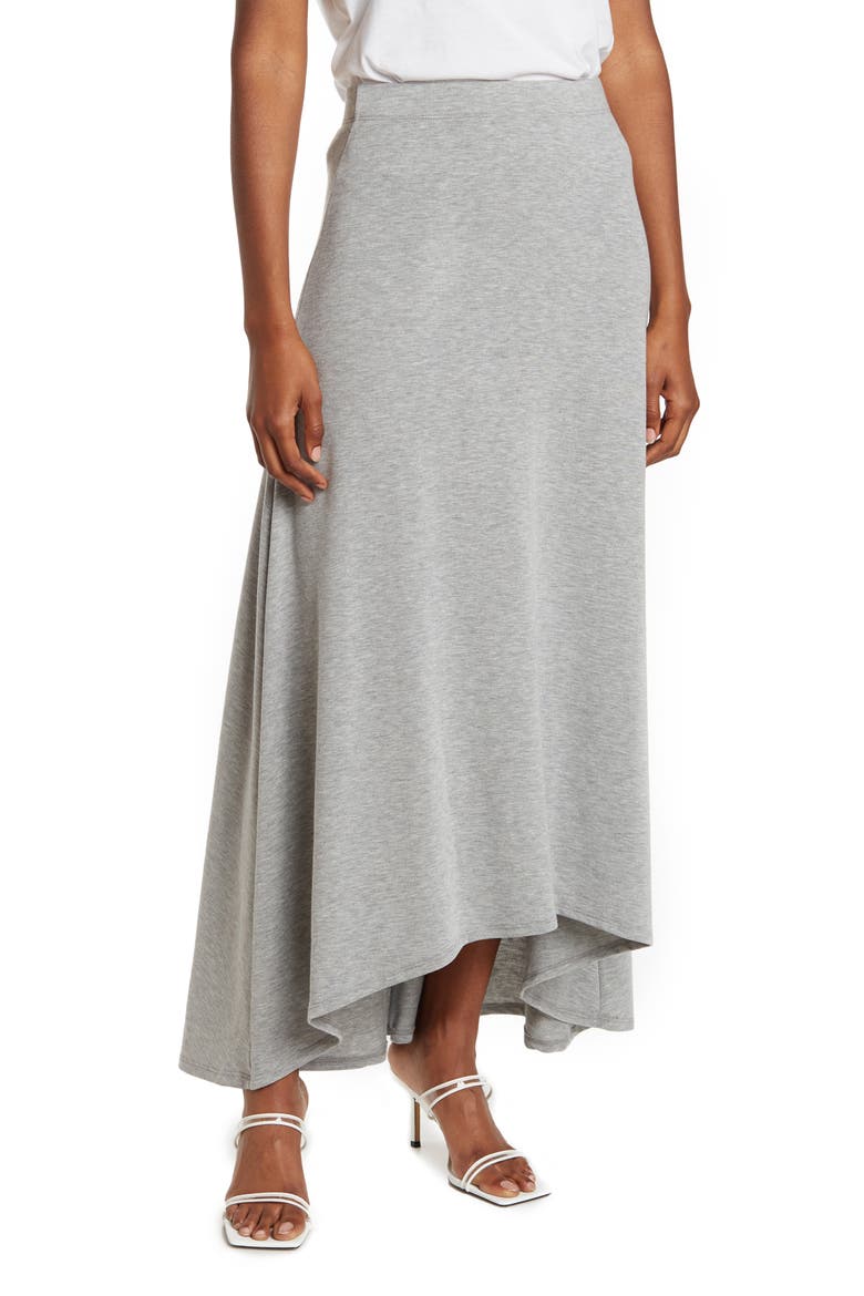 Asymmetric Hi-Low Skirt, Main, color, ULTIMATE GRAY