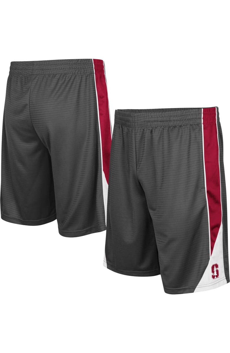 COLOSSEUM Men's Colosseum Charcoal Stanford Cardinal Turnover Shorts, Main, color, Charcoal