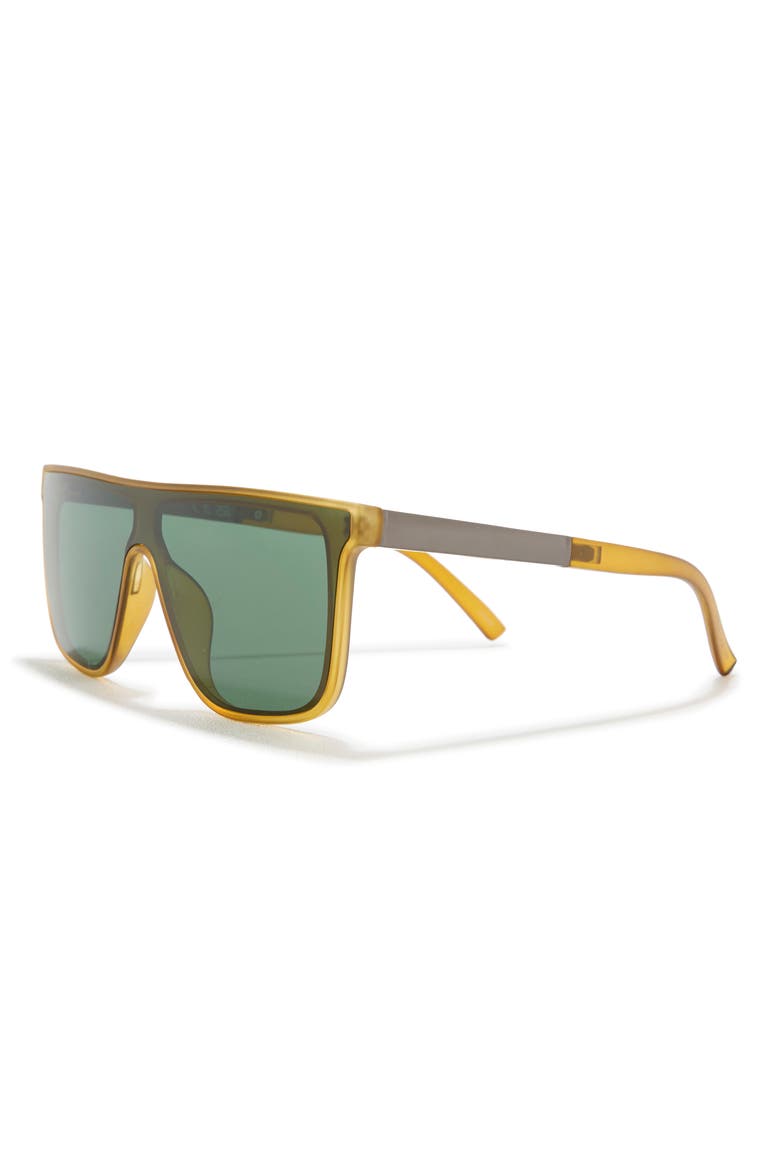 63mm Flat Top Sunglasses, Alternate, color, MATTE GREEN