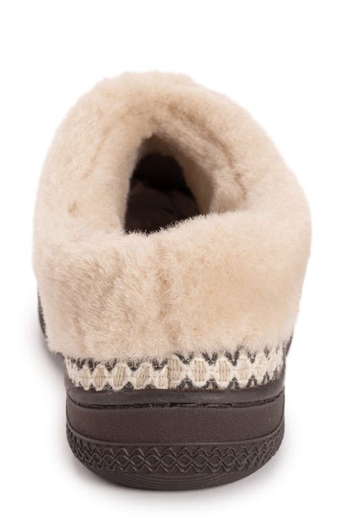 Muk Luks Neira Faux Shearling Slipper In Brown