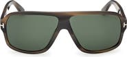 TOM FORD William 0-2 63mm Oversize Navigator Sunglasses