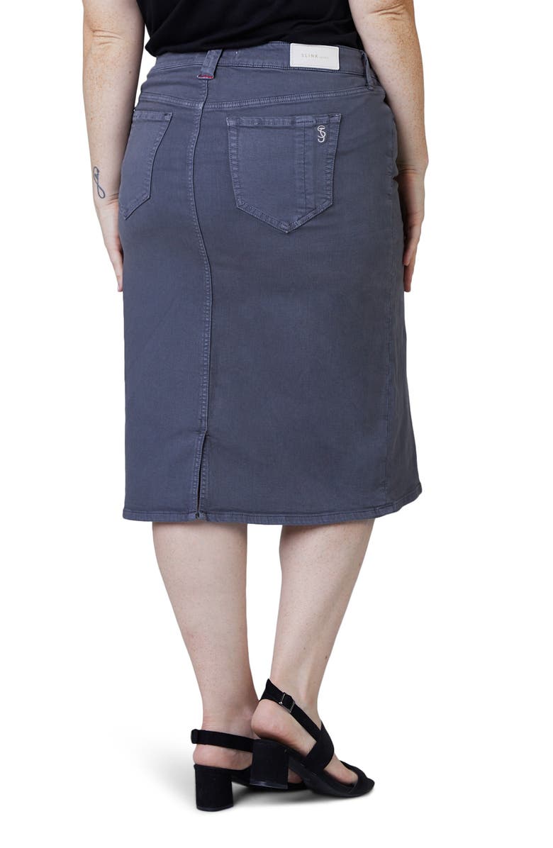 SLINK Jeans Midi Skirt, Alternate, color, 