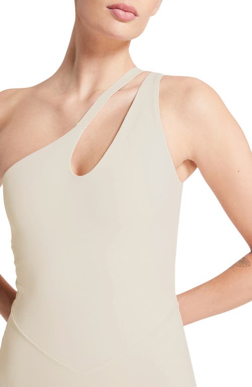 Bandier Asymmetric Tempo Romper In Pumice Stone