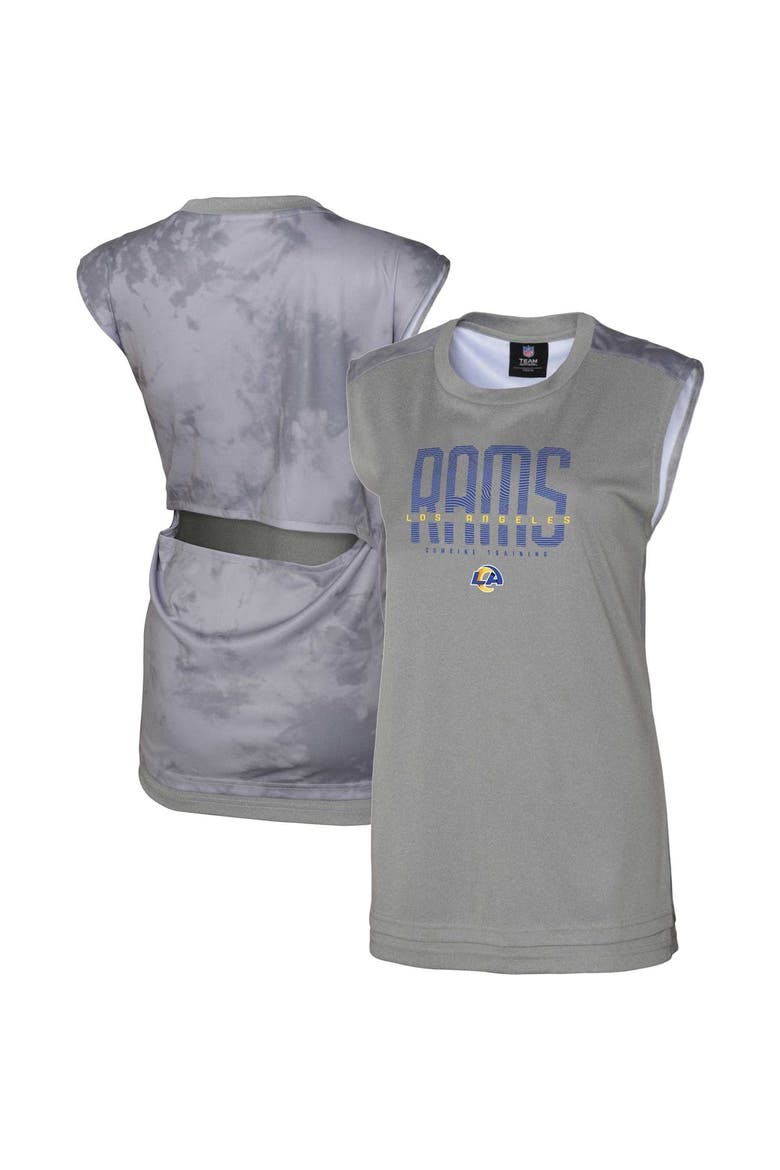 Women's Gray Los Angeles Rams No Sweat Tank Top, Main, color, Gray