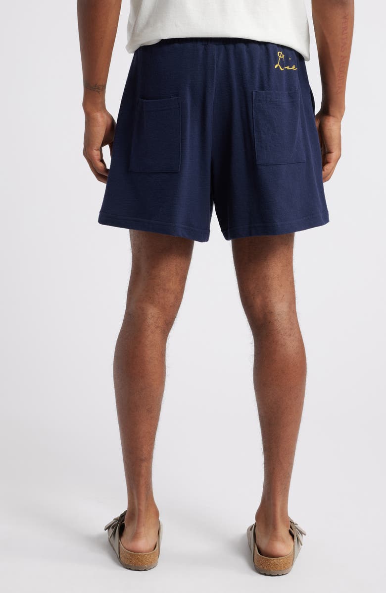 DIET STARTS MONDAY Cactus Floral Bay Embroidered Knit Drawstring Shorts, Alternate, color,