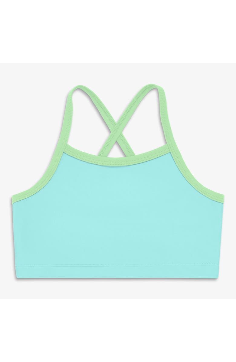 Primary Kids Crossback Swim Top, Main, color, Mist