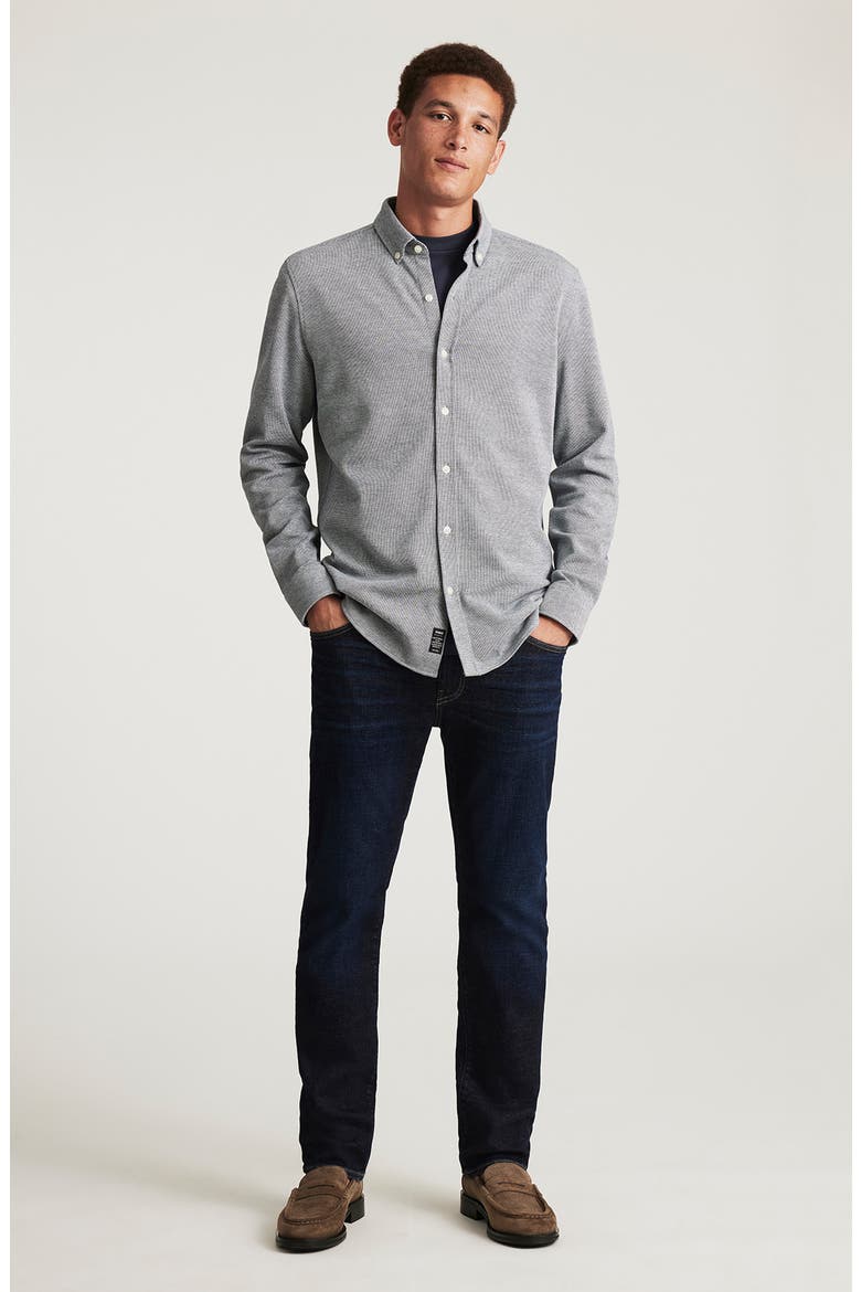 Total Cotton Blend Button-Up Shirt, Alternate, color, TOTAL ECLIPSE