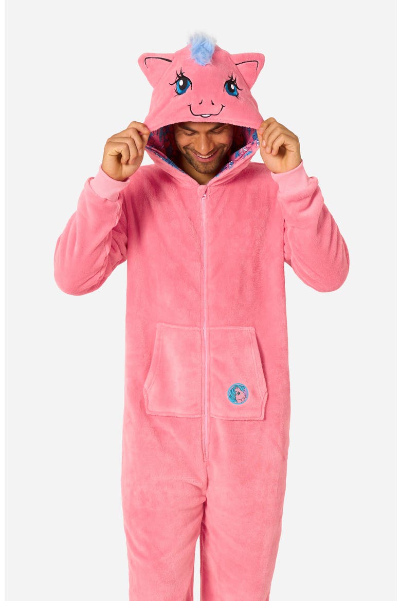 My Little Pony™ Firefly Hooded Fleece Jumpsuit, Alternate, color, PINK