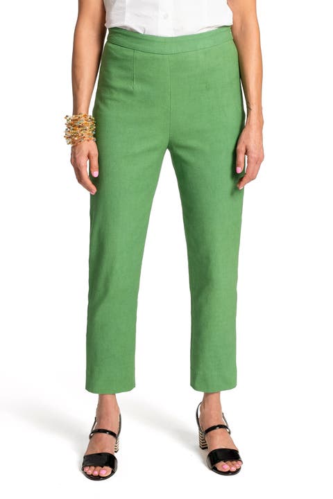 Lucy Pant Solid Cotton Stretch