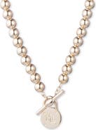 Lauren Ralph Lauren Logo Toggle Collar Necklace