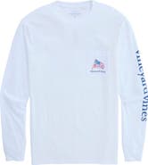 vineyard vines Painted Shining Sea Flag Graphic Long Sleeve T-Shirt