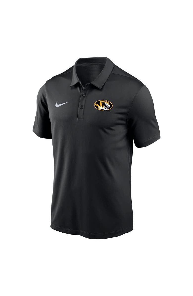 Nike Men's Nike Black Missouri Tigers Victory Solid Performance Polo, Alternate, color, 