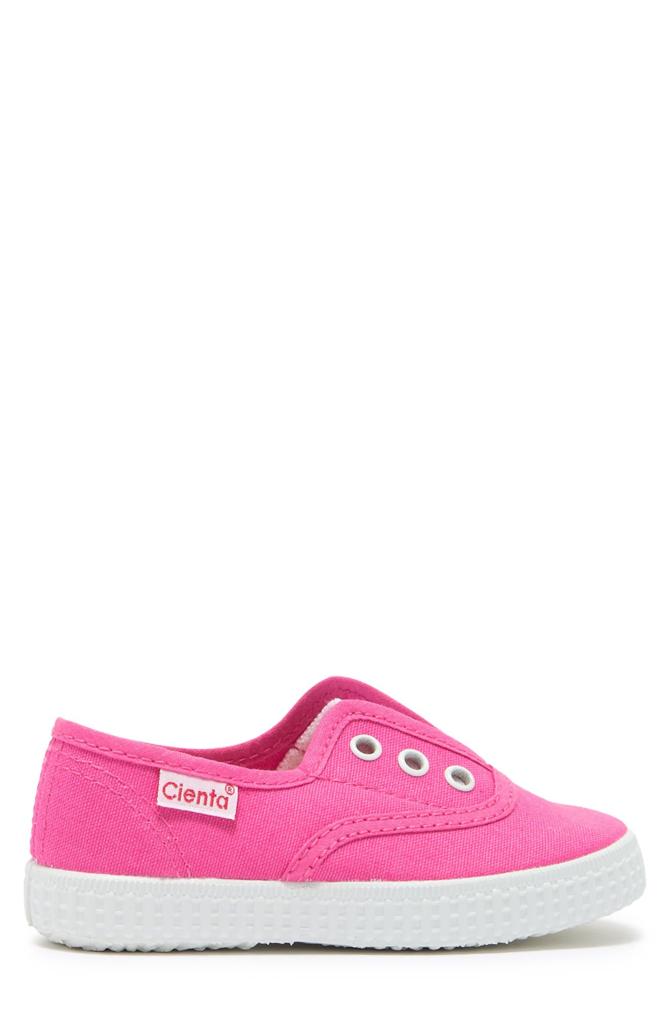 Canvas Sneaker, Alternate, color, FUCHSIA