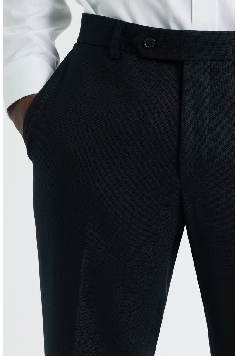 Luxury Performance Stretch Wool Suit Separate Pants, Alternate, color, BLACK