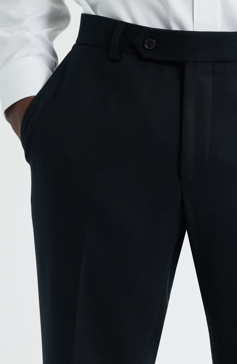 Heritage Gold Luxury Performance Stretch Wool Suit Separate Pants, Alternate, color, Black