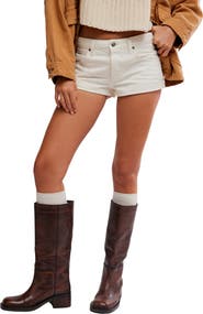 Free People Cali Cuffed Cotton Shorts