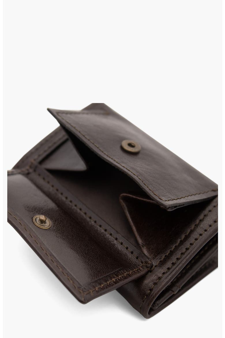 Gentleman Compact Trifold Leather Wallet 539, Alternate, color, Brown