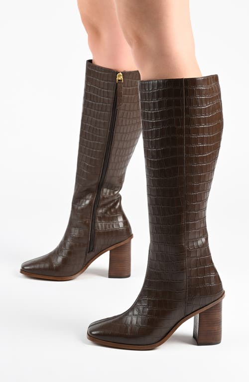 Journee Signature Tamori Leather Boot In Brown